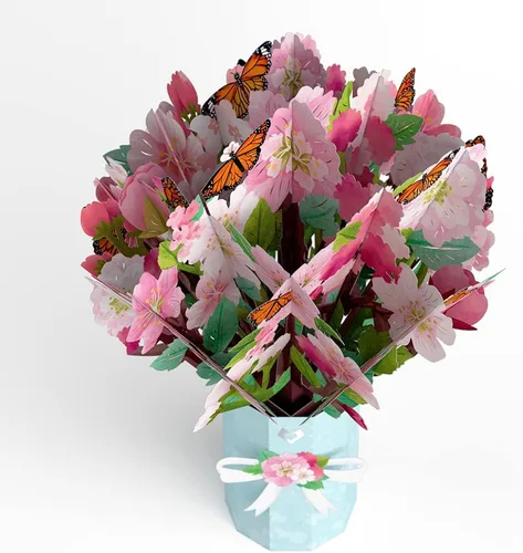 Miniatura 3 de Lovepop Ramo de flores de Susan de ojos negros – Ramo de flores de papel amarillo 3D para ella, amiga, mamá, compañera de trabajo