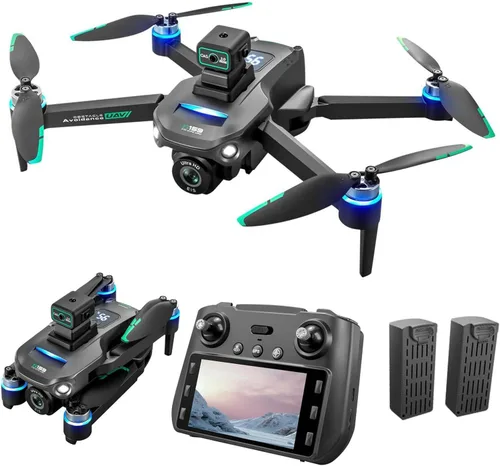 Drones con cámara para adultos 4K, control remoto con pantalla grande, FPV Drone con tiempo de vuelo de 50 minutos, GPS de retorno automático, dron