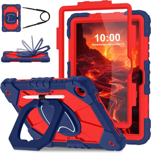 Miniatura 14 de WESOROL Funda para Samsung Galaxy Tab S10 Lite/S10 FE/S9 FE/S9 10.9/11 pulgadas (2025/2023), Funda para Tableta Galaxy Tab S9 a prueba de golpes