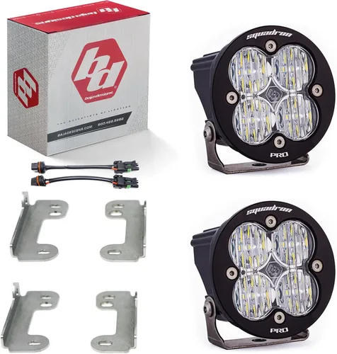 Miniatura 17 de Kit de luces LED de niebla de bolsillo Baja Designs Squadron-R SAE compatible con Jeep Gladiator 2020-22; Wrangler JL 2018-22 parachoques OEM