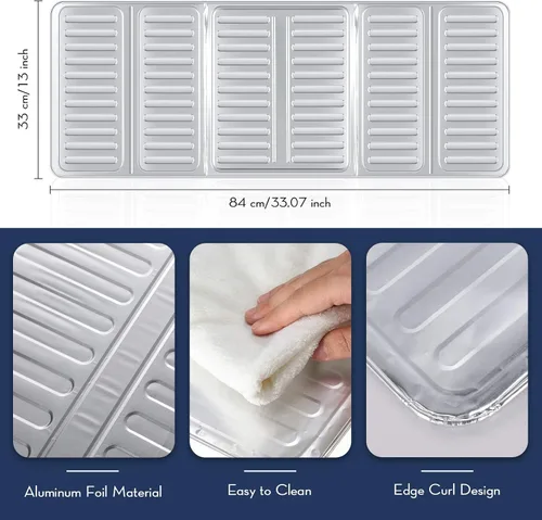 Miniatura 2 de 2 protectores contra salpicaduras para freír estufa, protección contra salpicaduras de aceite, barrera antiaceite, antiadherente, protector