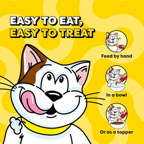 Miniatura 6 de Temptations Creamy Puree Golosinas Húmedas Exprimibles Lamibles para Gatos con Hígado de Res, Tubos de 0.42 oz., 4 Unidades, Paquete de 11 (44 Total)