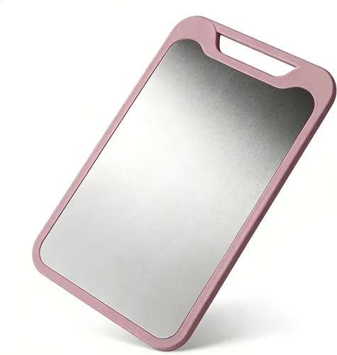 Miniatura 10 de Tabla de cortar de doble cara, tabla de cortar de acero inoxidable, tabla de cortar carne para cocina, tabla de cortar grande para frutas y verduras
