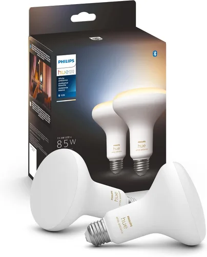 Miniatura 2 de PHILIPS Hue White Ambiance BR30 - Bombillas LED inteligentes (compatibles con Bluetooth) Hue Smart Dimmer Switch Bundle Controla tu iluminación