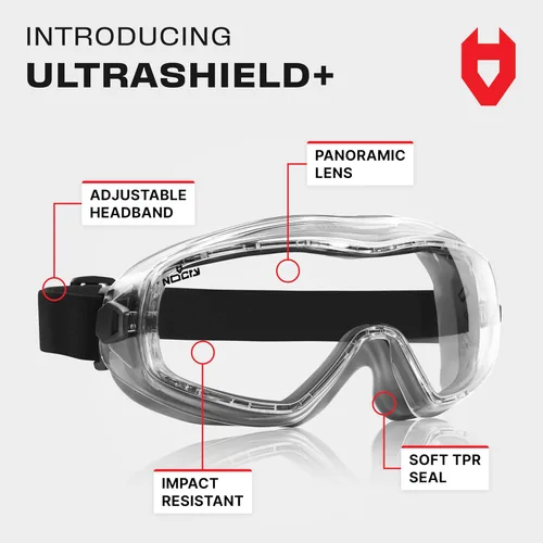 Miniatura 2 de NoCry Gafas de seguridad antivaho para hombres y mujeres con revestimiento antiarañazos de alta calidad, gafas de laboratorio panorámicas