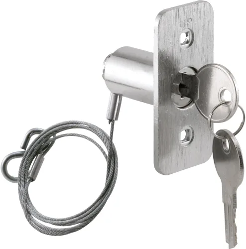 Prime-Line GD 52143 - Kit de liberación de emergencia para puerta de garaje, cerradura con llave, fundido a presión, cromo cepillado (paquete
