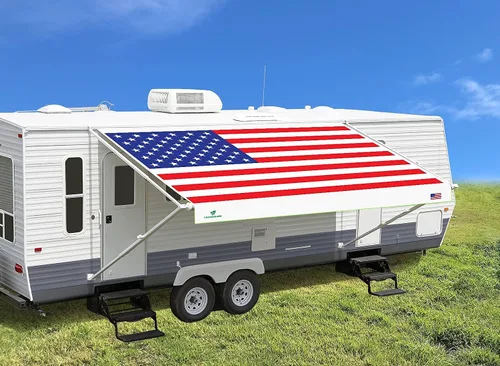 Leaveshade - Tela de repuesto para toldo de vehículos recreativos y caravanas, poliéster recubierto de vinilo superpesado, 7 pies 3 pulgadas (para