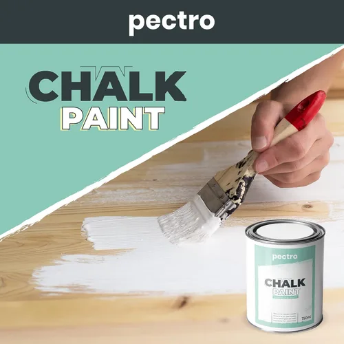 Miniatura 7 de Pintura de tiza para muebles, 25 onzas líquidas (25.4 fl oz) + pincel especial para pintura de tiza, pintura para muebles, sin lijar ni imprimar