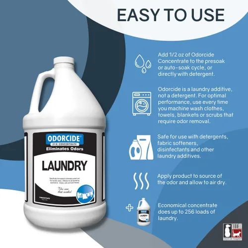 Miniatura 2 de Odorcide – Eliminador Concentrado de Olores para Lavandería de 1 Galón para Olores Fuertes, para Todos los Usos de Lavandería – Neutralizador