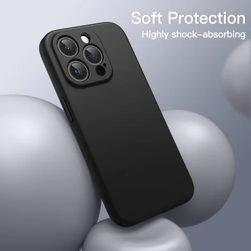 Miniatura 5 de JETech Funda magnética de silicona para iPhone 13 Pro de 6.1 pulgadas, compatible con MagSafe, cubierta de teléfono con protección completa