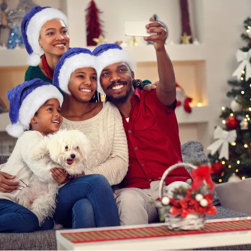 Miniatura 5 de SATINIOR 4 Piezas Sombreros de Papá Noel de Felpa, Unisex de Terciopelo para Navidad a Granel con Forro Cómodo para Fiestas, Vacaciones, Navidad Azul