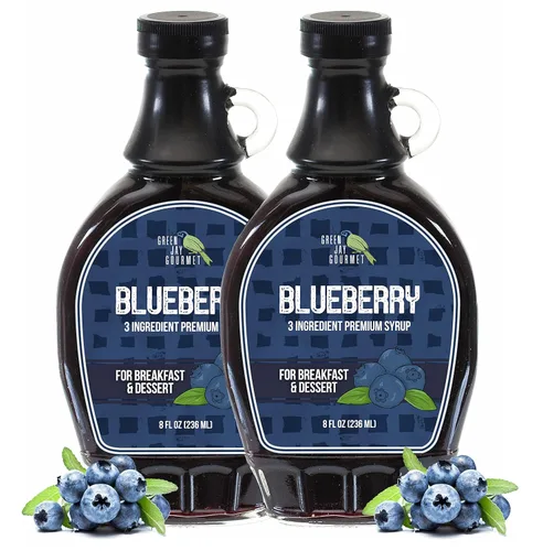 Miniatura 19 de Green Jay Gourmet Jarabe de Fresa – Jarabe de Desayuno Premium de 3 Ingredientes con Fresas Frescas, Azúcar de Caña y Jugo de Limón – Jarabe