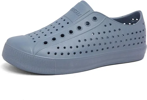 FLIOZY Zuecos de jardín impermeables para hombres y mujeres, zapatos ligeros y transpirables de EVA sin cordones, cómodos y antideslizantes, calzado