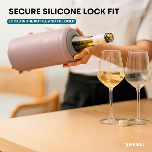 Miniatura 8 de Funda Aislante Refrigeradora para Botellas de Vino, Mantiene el Vino y el Champán Fríos durante 12 Horas, Enfriador de Botellas de Vino Aislado al