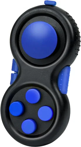 Miniatura 17 de juguete original de concentración Fidget, juego de controlador clásico de goma con 8 funciones Fidget y cordón - Excelente para aliviar el estrés