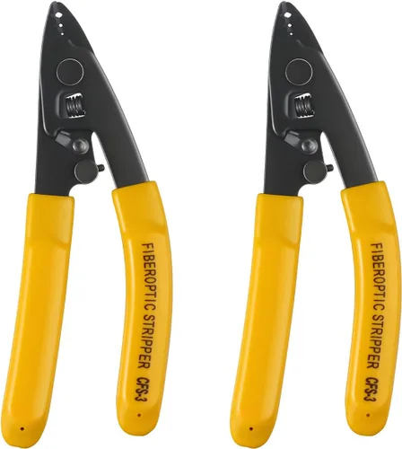 Pelacables de fibra óptica CFS-3 con 3 orificios de puerto, herramientas de pelado de fibra óptica con mango de 6 pulgadas, llave hexagonal