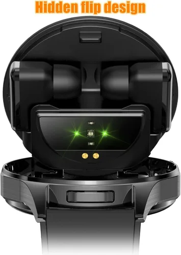 Miniatura 4 de Reloj inteligente con auriculares, relojes inteligentes TWS 2 en 1, reloj inteligente con pantalla AMOLED colorida de 1.43 pulgadas para Android Rosa