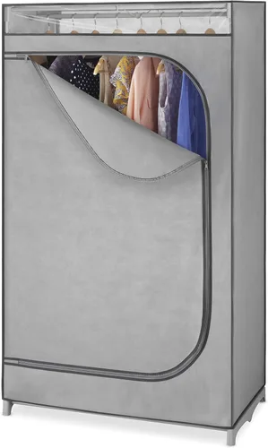 Whitmor Perchero portátil con tapa, armario portátil para colgar – 36 pulgadas de ancho x 64 pulgadas de alto x 19.75 pulgadas de profundidad –