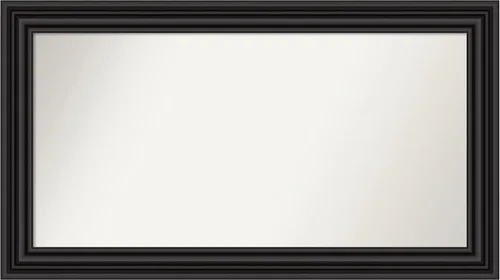Miniatura 403 de Amanti Art Espejo personalizado, espejo de baño negro puente, espejo de pared o espejo de tocador de baño sobre el fregadero (26 x 26 pulgadas)