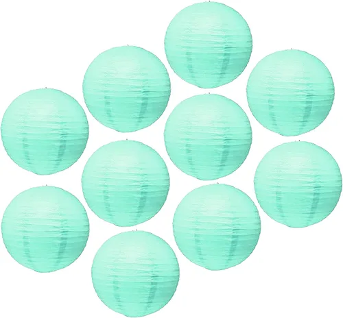 Miniatura 32 de Mudra Crafts 12 en 10 linternas de papel de bandera estadounidense, decoración patriótica de celebración para el día de la bandera y el 4 de julio