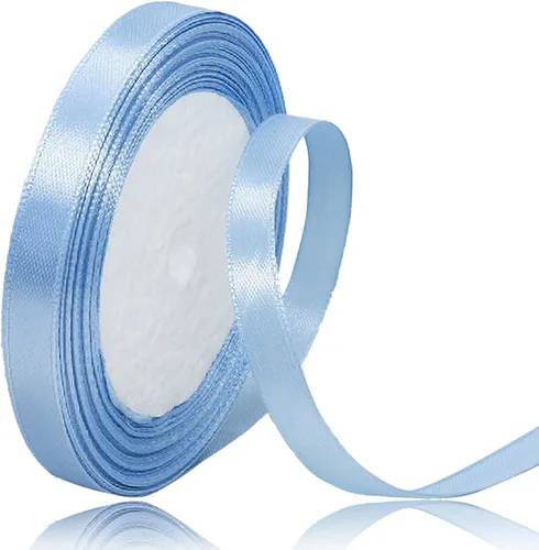 Miniatura 18 de Cinta de satén azul claro de 1-1/2 pulgadas x 25 yardas, cinta de tela de color sólido para envolver regalos, hacer lazos para el cabello, ramos