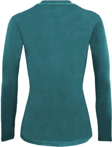 Miniatura 95 de Natural Uniforms Camiseta Under Scrub para mujer, cuello redondo, manga larga, paquete de 3, paquete múltiple de 3