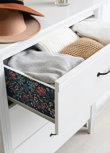 Miniatura 5 de RoomMates RMK12587PLW - Papel tapiz para despegar y pegar con diseño floral de medallón azul