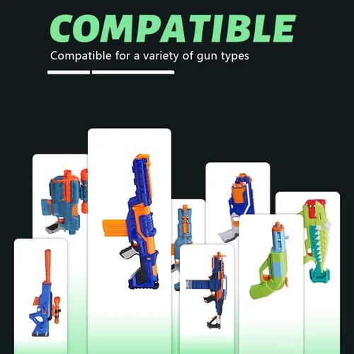 Miniatura 5 de TORMEN Dardos estándar de repuesto, compatibles con pistolas de juguete Nerf Elite Series Blasters