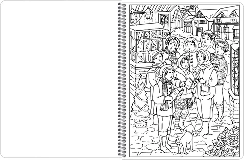 Miniatura 6 de Libro para colorear de Navidad para adultos (encuadernado lateralmente)