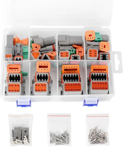 Miniatura 8 de Kit de conectores DT Deutsch gris de 452 piezas, 2 3 4 6 8 12 pines, impermeable, herramienta de extracción de conector DT, herramientas