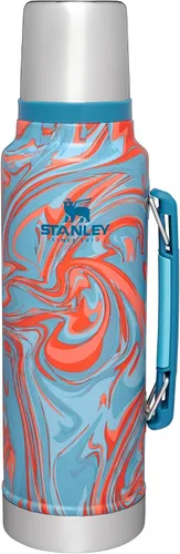 Miniatura 17 de Stanley Botella clásica legendaria al vacío de 1 cuarto de galón, boca ancha con tapa de taza a prueba de fugas, mantiene las bebidas calientes