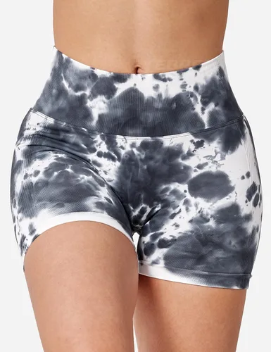 Miniatura 5 de YEOREO Pantalones cortos profesionales de entrenamiento para mujer, 3.6 pulgadas, pantalones cortos sin costuras, cintura alta, contorno, gimnasio