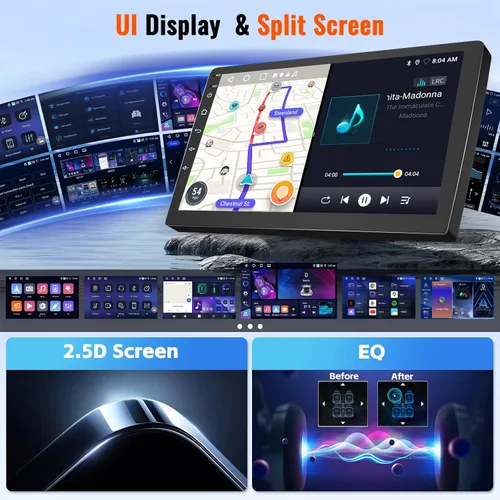 Miniatura 5 de Radio de coche Android 15 de 4+64 GB para Ford F-150 F150 2009 2010 2011 2012 con CarPlay inalámbrico Android Auto, Realdio 9 pulgadas pantalla