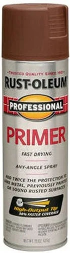Miniatura 3 de Rust-Oleum profesional - pintura en aerosol para imprimación, 15 onzas, 7582838 plano gris