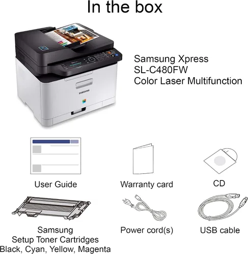 Miniatura 4 de Samsung Xpress SL-C480FW/XAA impresora láser a color inalámbrica multifunción