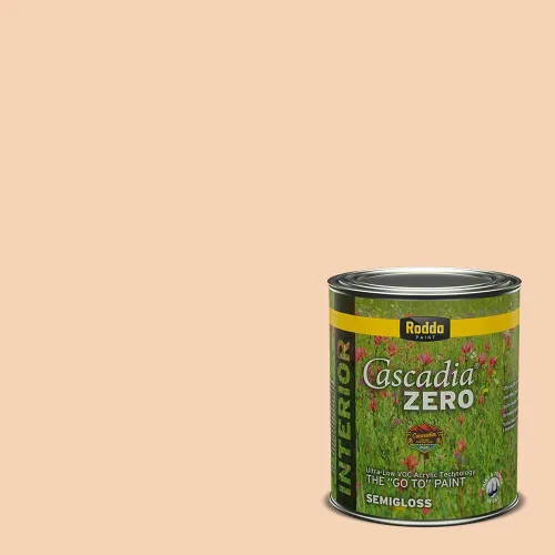 Miniatura 50 de Rodda Paint CASCADIA ZERO - Pintura plana e imprimación para interiores en uno, cuarto de galón, crema de ballet
