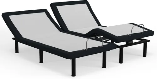 Miniatura 4 de Blissful Nights Split King e4 Marco de Base de Cama Ajustable con Gravedad Cero, Masaje, Anti-Ronquidos, Carga USB Dual, Luz Nocturna Debajo