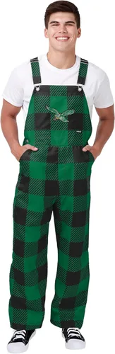 Miniatura 14 de FOCO NFL mens Nfl Team Logo Plaid Bib Overalls