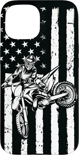 Miniatura 6 de Funda de motocross con bandera de Estados Unidos para iPhone 17