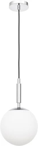 Miniatura 10 de Iluminación colgante 1 luz colgante de globo de luz, moderna lámpara de techo ajustable para cocina, níquel cepillado, pantalla de globo de 8