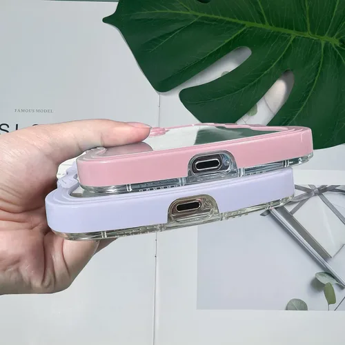 Miniatura 6 de LOEV Funda transparente diseñada para iPhone 7 Plus, iPhone 8 Plus con borde ondulado, bonita funda transparente con forma de onda rizada, a prueba