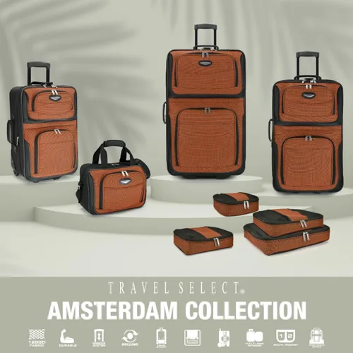 Miniatura 34 de Travel Select Amsterdam - Equipaje vertical y expansible con ruedas, marino