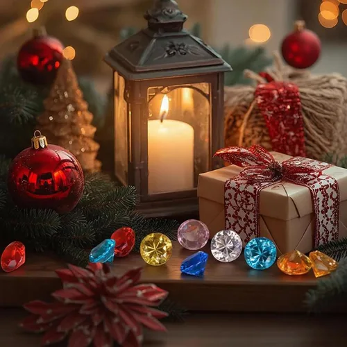 Miniatura 2 de Babenest - Relleno de jarrón de gemas falsas de diamantes acrílicos, 240 piezas de diamantes de imitación de 3/4 pulgadas, joyas de cristal