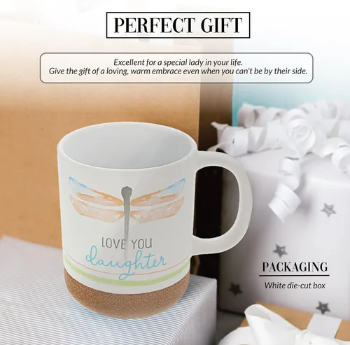 Miniatura 3 de Pavilion - Taza de café de 16 onzas, 16.0 fl oz, taza de té, a rayas, fondo esmaltado, acuarela, mejor amiga, amiga, mamá, abuela, hermana, hija