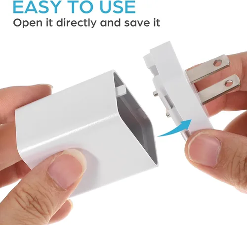 Miniatura 6 de Uonlytech Cargador falso con compartimento secreto, pastillero secreto, monedas, caja de almacenamiento para objetos de valor