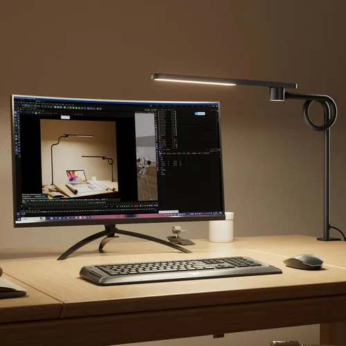 Miniatura 5 de Honeywell HJ2 Sunturalux™ Lámpara de escritorio LED con abrazadera, luz CRI≥97 de espectro completo, 3 modos de color y atenuación continua, cuello