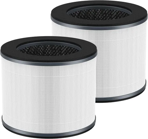 Miniatura 27 de Filtro de repuesto HE401 para purificador de aire Shark 4 compatible con purificador de aire con ventilador Shark 4 HE400, HE401C, HE401NP, HE402