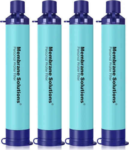 Miniatura 17 de Membrane Solutions Filtro de agua de paja S1, certificado NSF/ANSI 42 y 372 y 401, equipo portátil de filtración de supervivencia, preparación