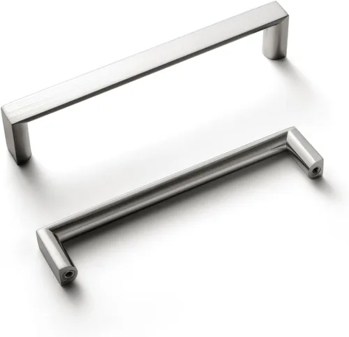 Miniatura 12 de Goo-Ki - Paquete de 6 manijas de gabinete de 3 pulgadas (76mm) con centros de agujero retro de zinc en aleación, tiradores de gabinete de latón
