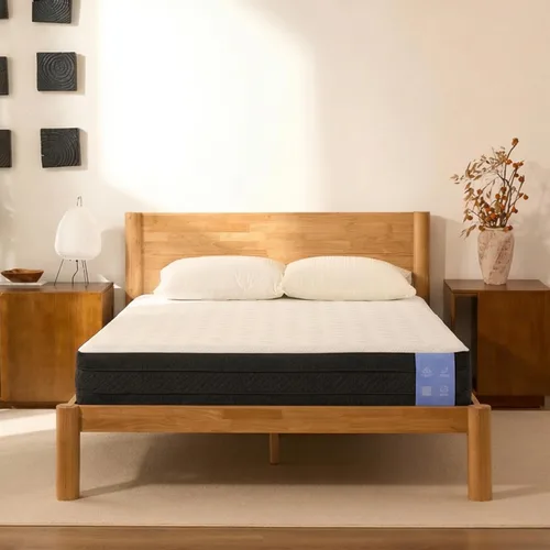 Miniatura 17 de FLEXISPOT Hako - Marco de cama de carpintería japonesa G2, cama de plataforma Queen de madera de caucho maciza, certificado IAS y SGS